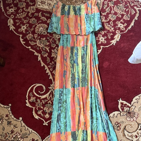 O'Neill Dresses & Skirts - O'Neill Multicolor Off-Shoulder Maxi Dress